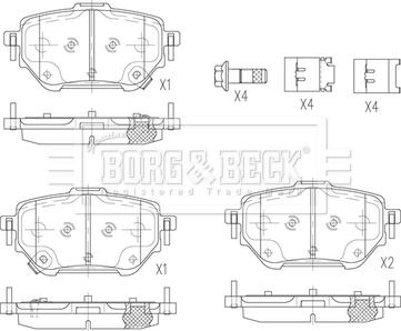 Borg & Beck BBP2875 - Гальмівні колодки, дискові гальма autocars.com.ua