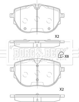 Borg & Beck BBP2881 - Гальмівні колодки, дискові гальма autocars.com.ua