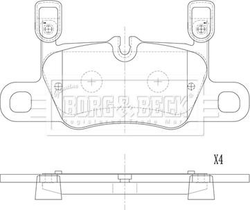 Borg & Beck BBP2895 - Гальмівні колодки, дискові гальма autocars.com.ua