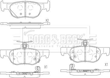 Borg & Beck BBP2897 - Гальмівні колодки, дискові гальма autocars.com.ua