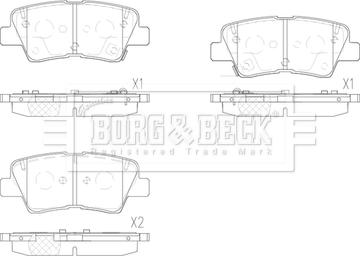 Borg & Beck BBP2901 - Гальмівні колодки, дискові гальма autocars.com.ua