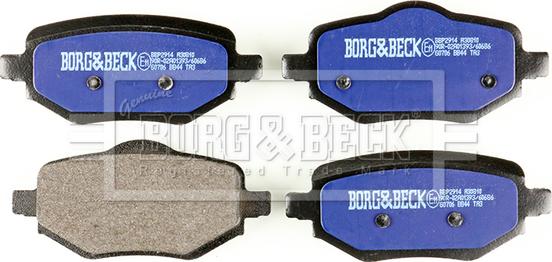 Borg & Beck BBP2914 - Тормозные колодки, дисковые, комплект autodnr.net