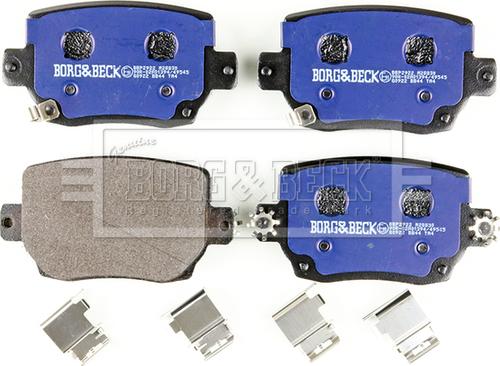Borg & Beck BBP2922 - Гальмівні колодки, дискові гальма autocars.com.ua