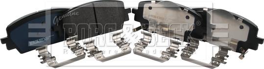 Borg & Beck BBP2928 - Гальмівні колодки, дискові гальма autocars.com.ua