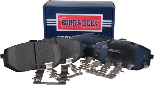 Borg & Beck BBP2933 - Тормозные колодки, дисковые, комплект avtokuzovplus.com.ua