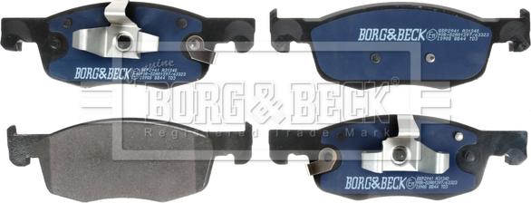 Borg & Beck BBP2941 - Гальмівні колодки, дискові гальма autocars.com.ua
