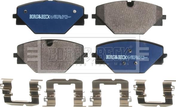 Borg & Beck BBP2956 - Гальмівні колодки, дискові гальма autocars.com.ua