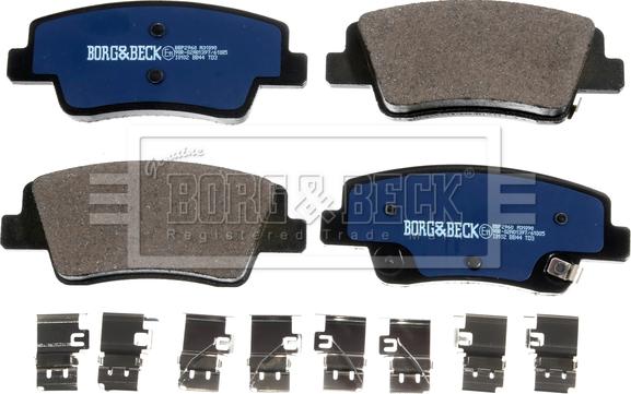 Borg & Beck BBP2960 - Гальмівні колодки, дискові гальма autocars.com.ua