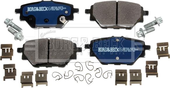 Borg & Beck BBP2968 - Гальмівні колодки, дискові гальма autocars.com.ua