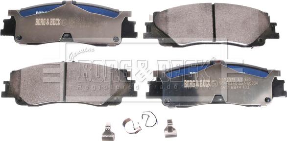 Borg & Beck BBP2972 - Гальмівні колодки, дискові гальма autocars.com.ua