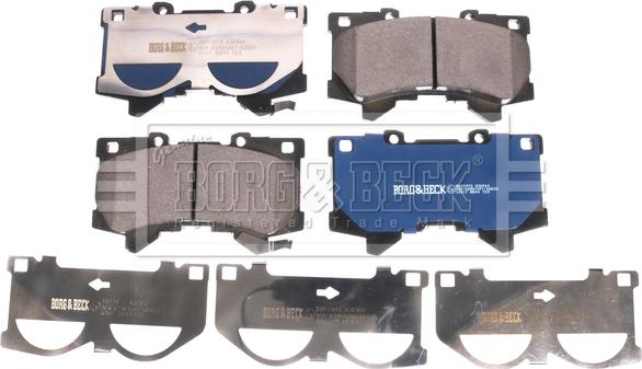 Borg & Beck BBP2973 - Гальмівні колодки, дискові гальма autocars.com.ua