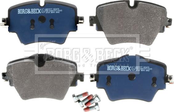 Borg & Beck BBP2977 - Гальмівні колодки, дискові гальма autocars.com.ua