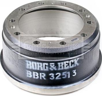 Borg & Beck BBR32513 - Тормозной барабан autodnr.net