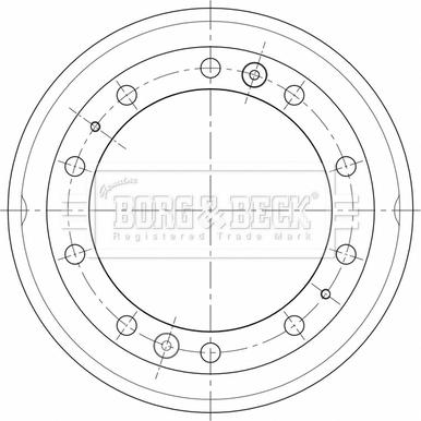 Borg & Beck BBR32516 - Гальмівний барабан autocars.com.ua