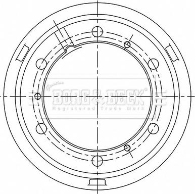 Borg & Beck BBR32523 - Гальмівний барабан autocars.com.ua