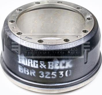 Borg & Beck BBR32530 - Тормозной барабан avtokuzovplus.com.ua