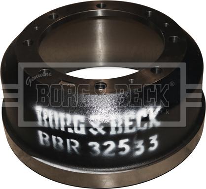 Borg & Beck BBR32533 - Гальмівний барабан autocars.com.ua