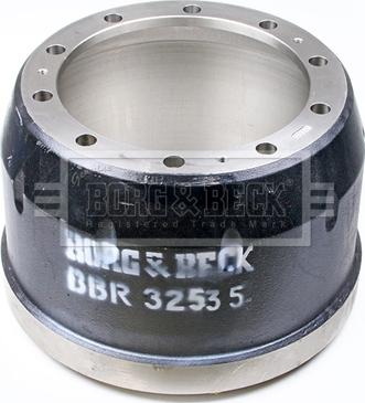 Borg & Beck BBR32535 - Гальмівний барабан autocars.com.ua