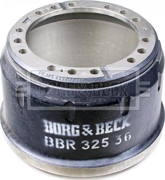 Borg & Beck BBR32536 - Тормозной барабан avtokuzovplus.com.ua