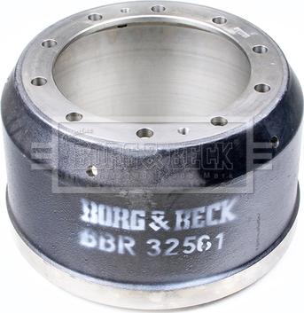 Borg & Beck BBR32561 - Гальмівний барабан autocars.com.ua