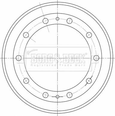 Borg & Beck BBR32561 - Гальмівний барабан autocars.com.ua