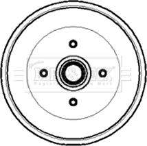 Borg & Beck BBR7000 - Тормозной барабан avtokuzovplus.com.ua