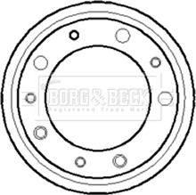 Borg & Beck BBR7029 - Гальмівний барабан autocars.com.ua