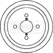 Borg & Beck BBR7063 - Гальмівний барабан autocars.com.ua