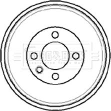 Borg & Beck BBR7067 - Гальмівний барабан autocars.com.ua