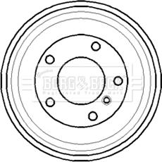 Borg & Beck BBR7069 - Гальмівний барабан autocars.com.ua