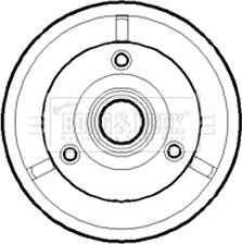 Borg & Beck BBR7074 - Тормозной барабан avtokuzovplus.com.ua