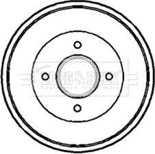 Borg & Beck BBR7081 - Тормозной барабан avtokuzovplus.com.ua