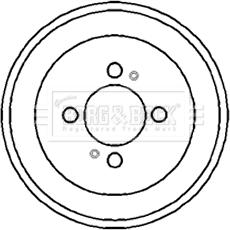 Borg & Beck BBR7098 - Тормозной барабан avtokuzovplus.com.ua