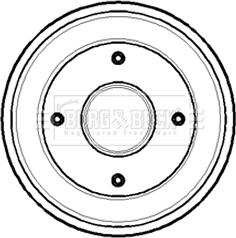 Borg & Beck BBR7099 - Гальмівний барабан autocars.com.ua