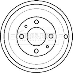 Borg & Beck BBR7109 - Тормозной барабан avtokuzovplus.com.ua