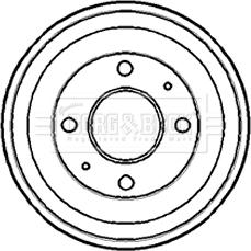 Borg & Beck BBR7111 - Гальмівний барабан autocars.com.ua