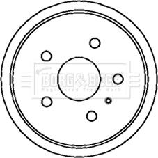 Borg & Beck BBR7159 - Гальмівний барабан autocars.com.ua