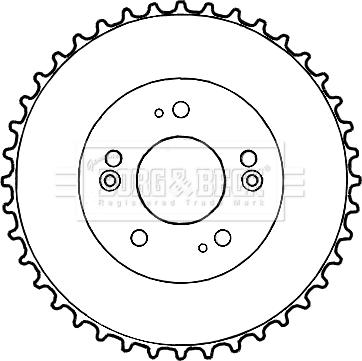 Borg & Beck BBR7192 - Гальмівний барабан autocars.com.ua