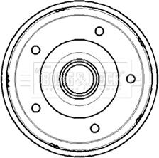 Borg & Beck BBR7194 - Гальмівний барабан autocars.com.ua