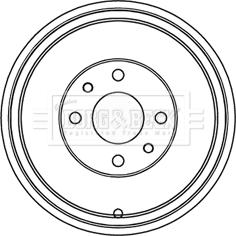 Borg & Beck BBR7218 - Тормозной барабан autodnr.net