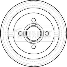 Borg & Beck BBR7219 - Тормозной барабан avtokuzovplus.com.ua