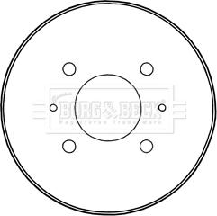 Borg & Beck BBR7235 - Гальмівний барабан autocars.com.ua