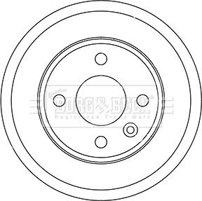 Borg & Beck BBR7257 - Гальмівний барабан autocars.com.ua