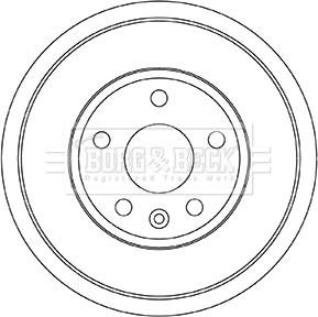 Borg & Beck BBR7258 - Гальмівний барабан autocars.com.ua