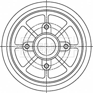 Borg & Beck BBR7274 - Тормозной барабан autodnr.net