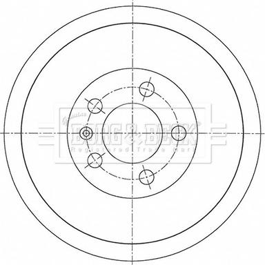 Borg & Beck BBR7278 - Гальмівний барабан autocars.com.ua