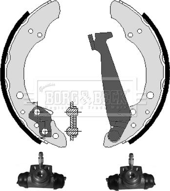 Borg & Beck BBS1015K - Комплект гальм, барабанний механізм autocars.com.ua