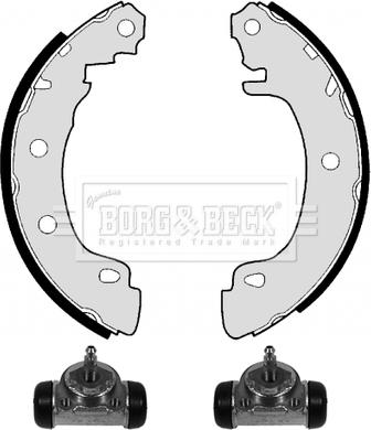 Borg & Beck BBS1052K - Комплект тормозных колодок, барабанные autodnr.net