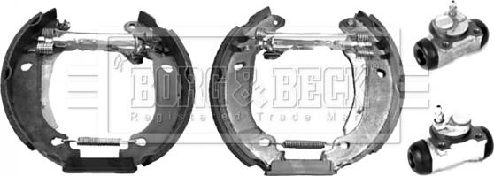 Borg & Beck BBS1058K - Комплект гальм, барабанний механізм autocars.com.ua