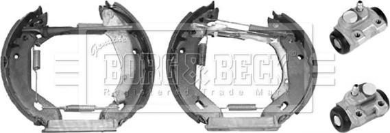 Borg & Beck BBS1065K - Комплект гальм, барабанний механізм autocars.com.ua